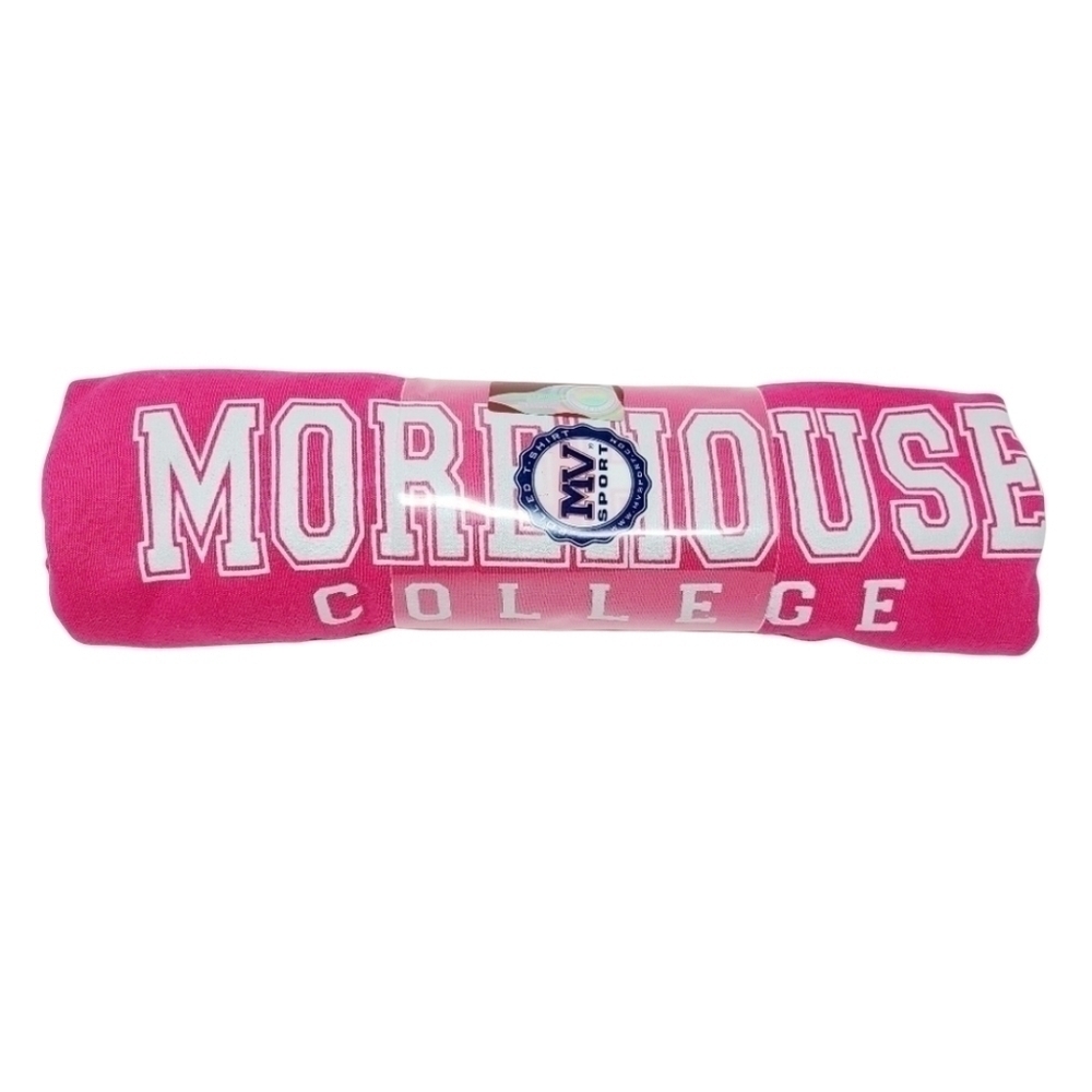 MV Sport | Women's HBCU Hot Pink Morehouse College T-Shirt (Size XXL)